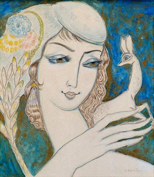 Грузинская женщина картина