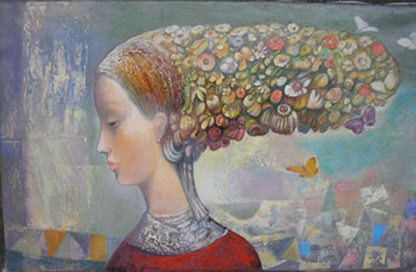 Черкешенка живопись