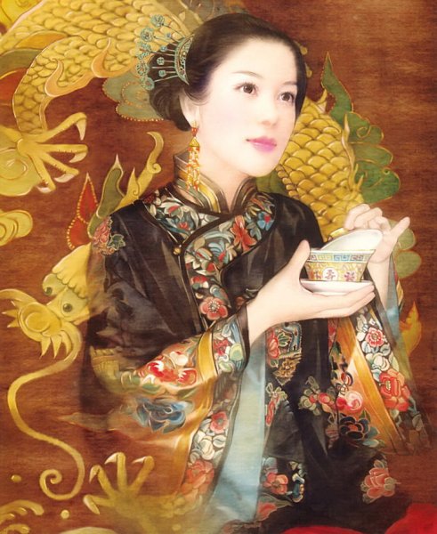 Традиционная китайская живопись портрет