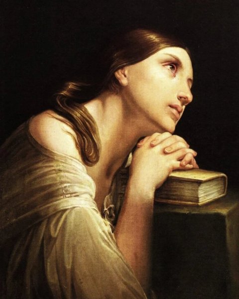 Молящаяся женщина в живописи