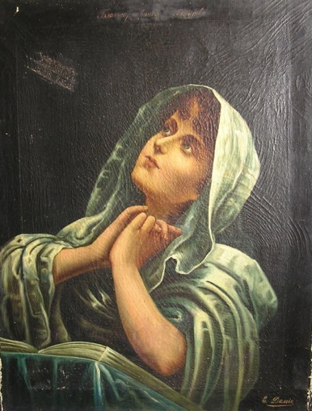 Живопись женщина в храме