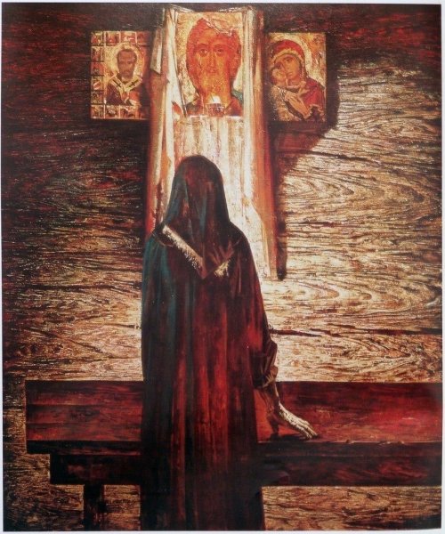 Молящийся картина