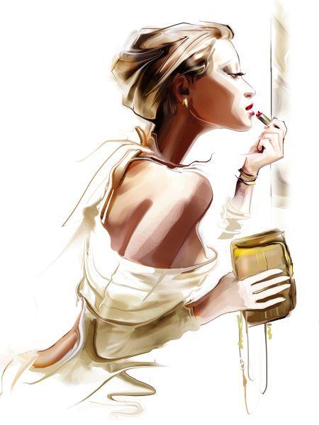 Девушка рисунок