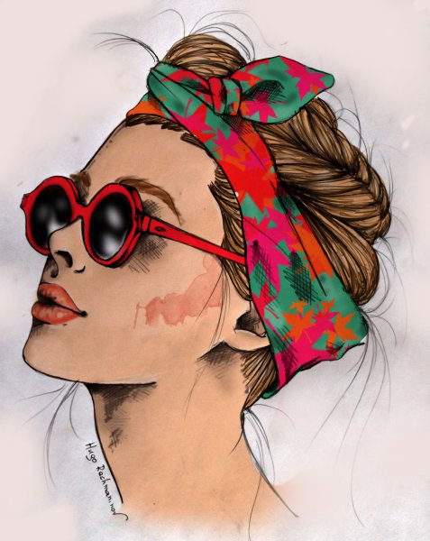 Картинки девушек рисунки