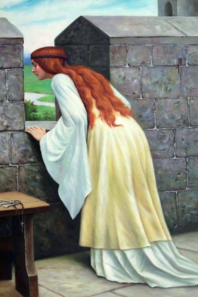 Девушка в средневековом платье