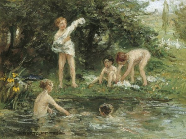 Джордж Ламберт художник купальщики