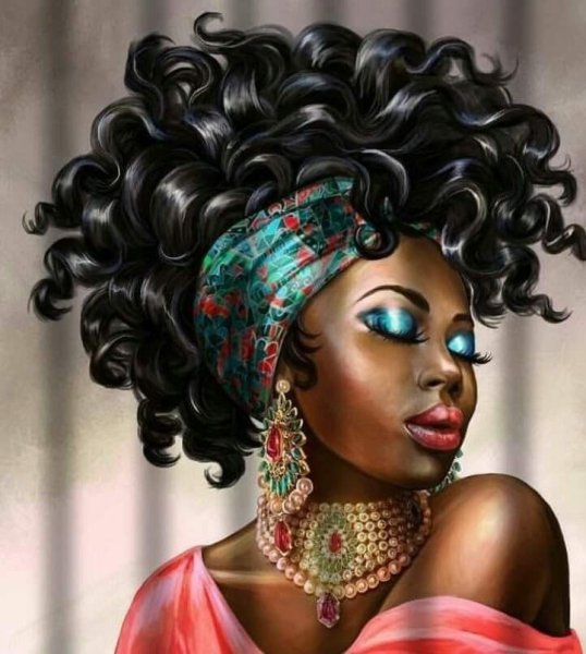 Темнокожая женщина арт