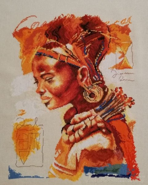 Набор для вышивания африканка Lanarte