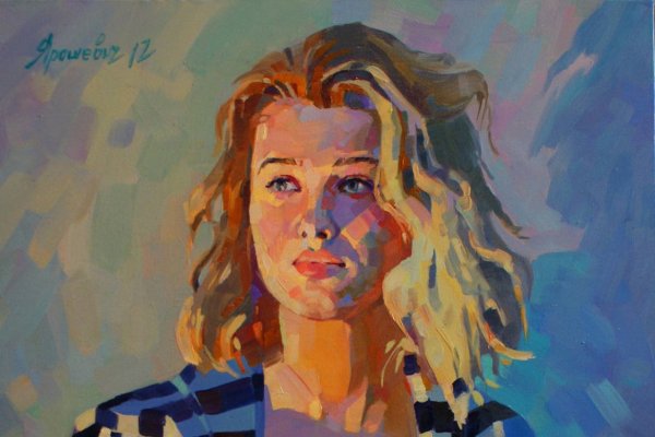 Портрет гуашью