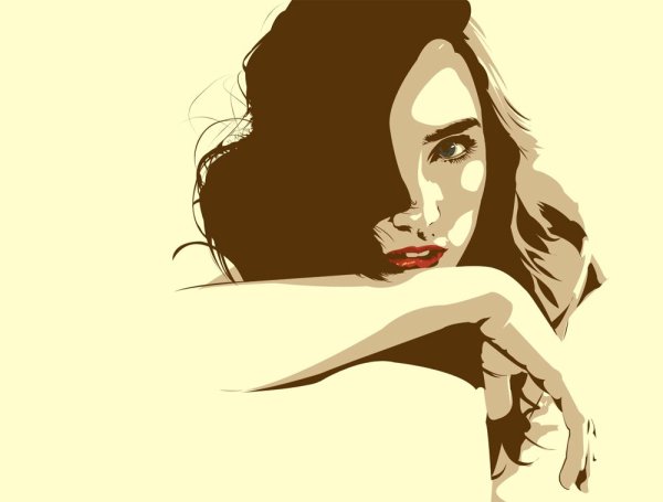 Портрет девушки Минимализм