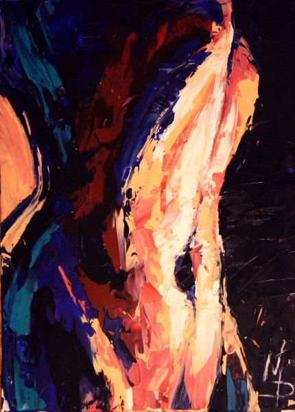 Тело девушки в масле