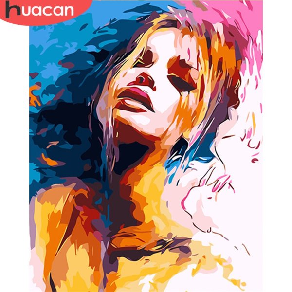 Портрет акриловыми красками на холсте