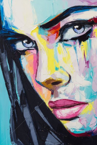 Портрет яркими красками