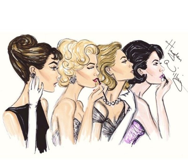 4 Женщины иллюстрация