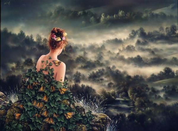 Женщина природа арт