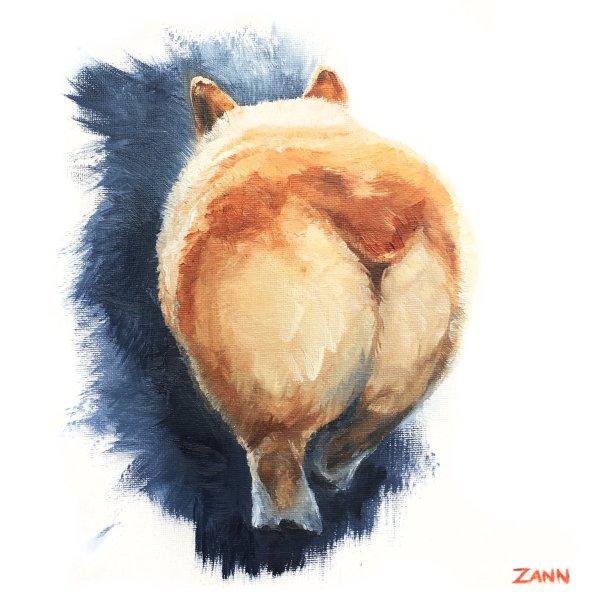 Картина нарисованная попой