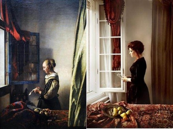 Художник Ян Вермеер у открытого окна