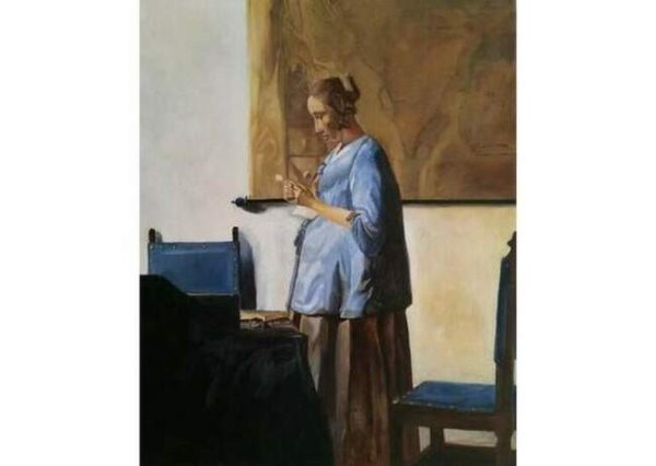 Ян Вермеер женщина, держащая весы