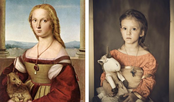 Картина дама с единорогом Рафаэль Санти