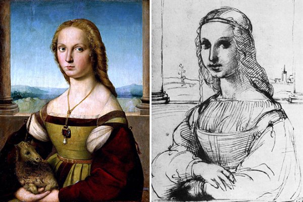 Рафаэль Санти дама с единорогом