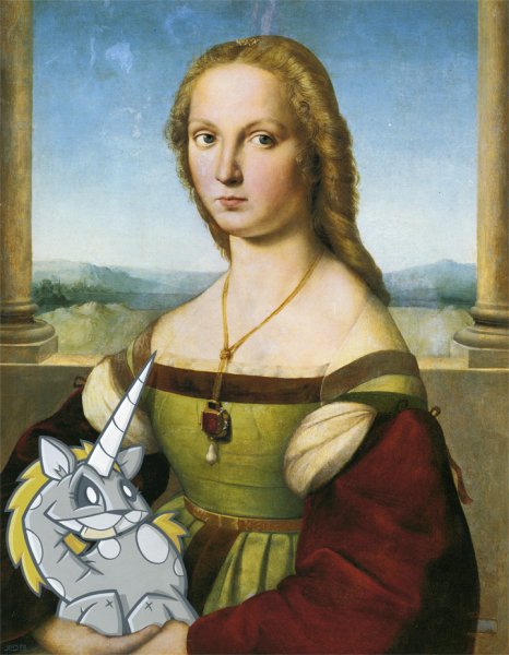 Рафаэль Санти дама под покрывалом