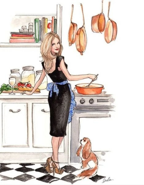 Домохозяйка иллюстрация