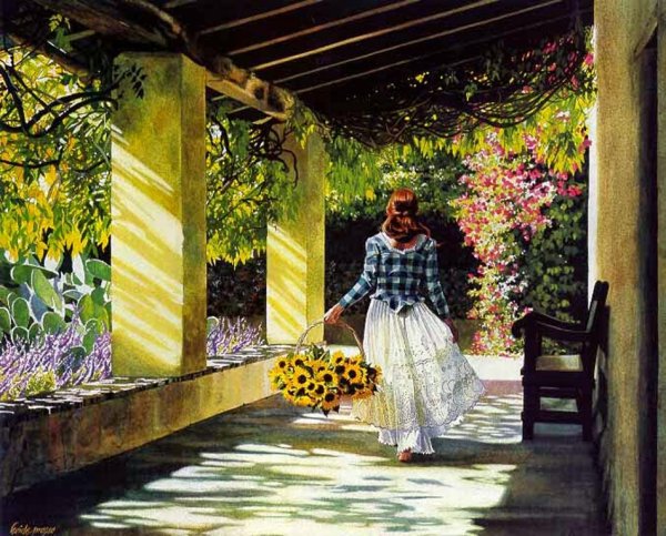 Солнечная живопись художницы Хайде е.пресса Heide e.presse