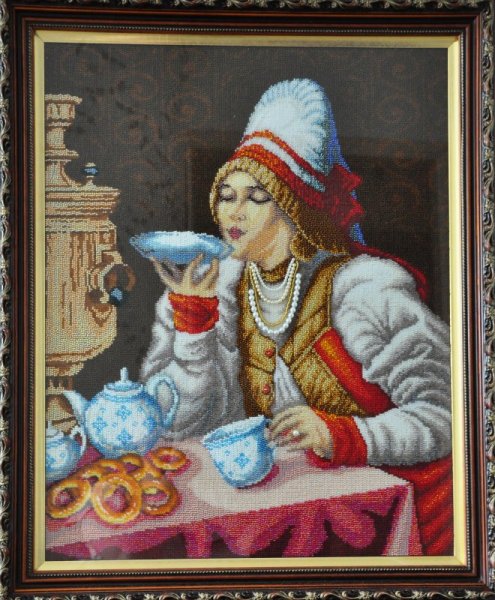 Борис Михайлович Кустодиев Купчиха за чаем