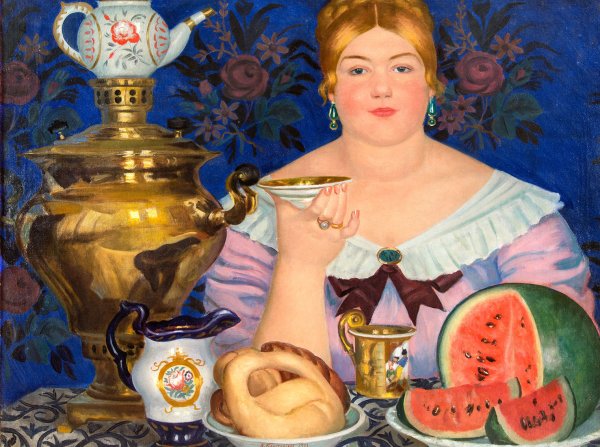 Чаепитие с самоваром