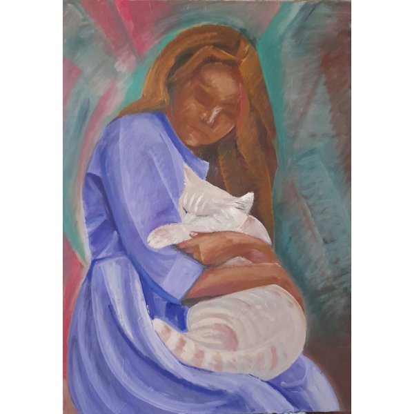 Нарисованная негритянка