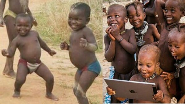 Толстый черный мальчик