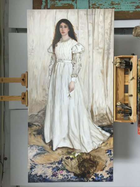 Джеймс Уистлер симфония в белом 1 девушка в белом