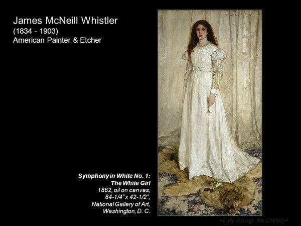 Джеймс Уистлер симфония в белом 1 девушка в белом