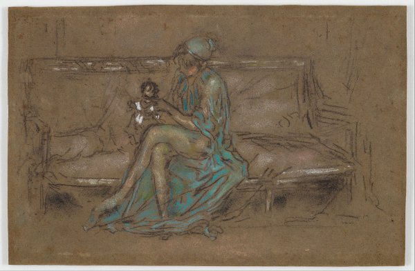 Джеймс Уистлер Draped Figure