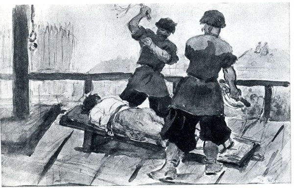 Наказание розгами крестьян