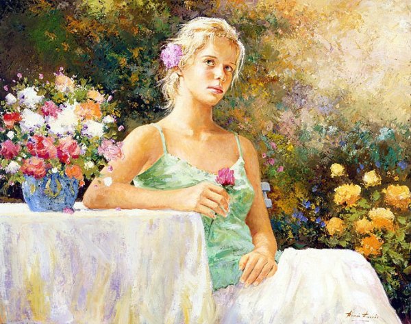 Художник Charles-Courtney Curran (1861-1942).