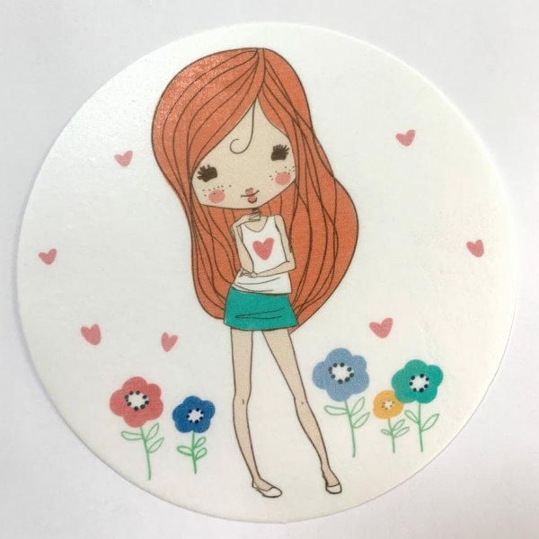 Девочка для распечатки на торт