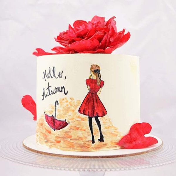 Девушка на торт картинка