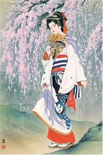 Китайская живопись гейша