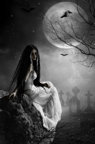Ночь Луна Готика