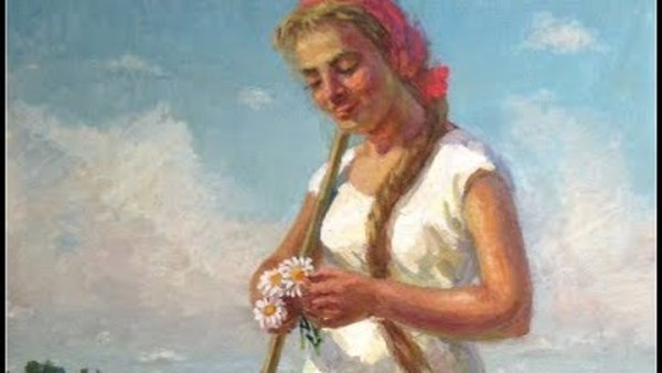 Женщина с граблями картина