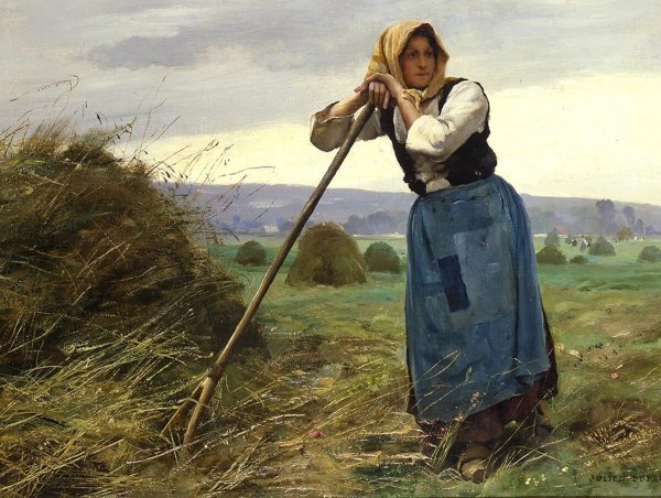 Женщина с граблями