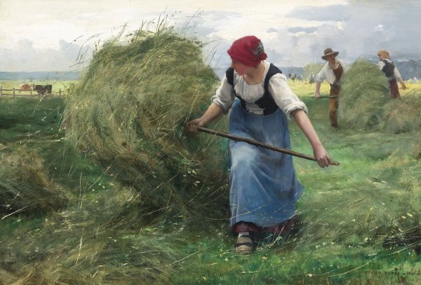 Садовник с лопатой