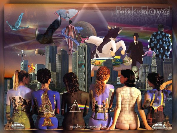 Группа Pink Floyd девушки