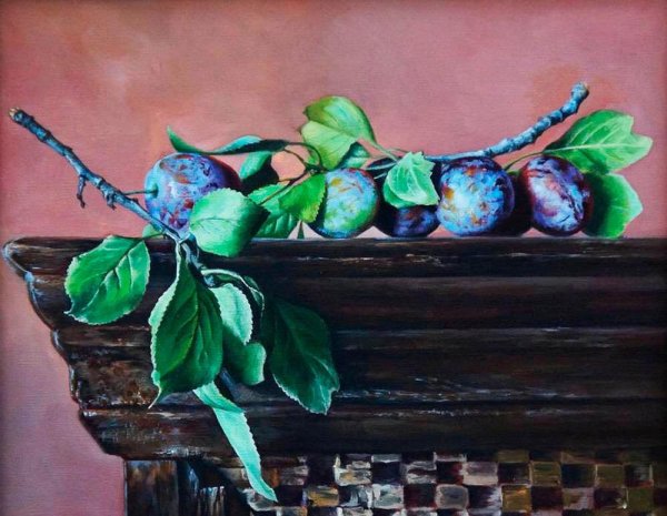 Девочка со сливами картина