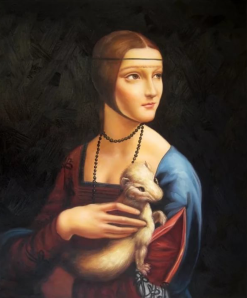 Портрет дамы с горностаем Леонардо да Винчи