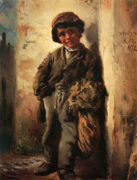 Ватто Савояр с сурком картина