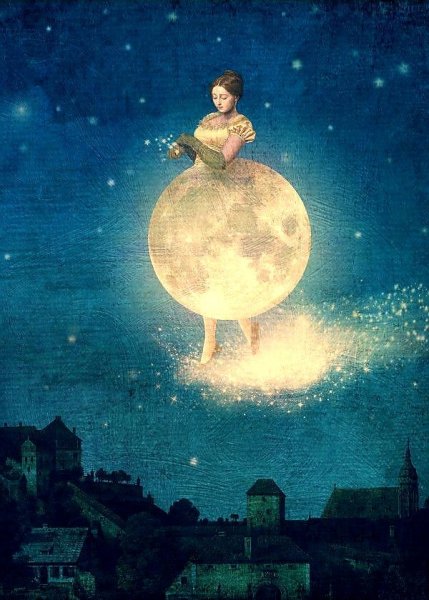 Солнце и Луна сюрреализм