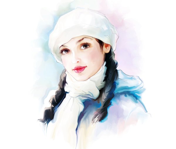 Портрет девушки в берете