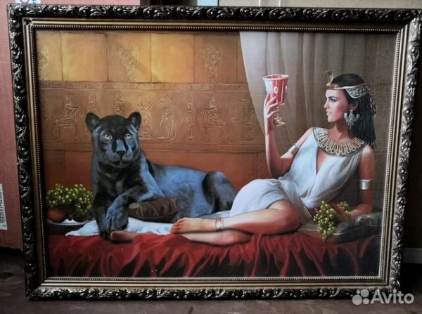 Картина Клеопатра с пантерой
